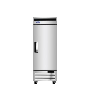 MBF8505GR — 27"-Wide Bottom Mount Solid One-Door Reach-in S/S Refrigerator, Right-Hinged